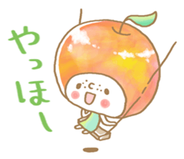 Apple girl sticker sticker #10738594