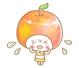 Apple girl sticker sticker #10738596