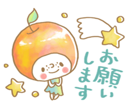 Apple girl sticker sticker #10738599