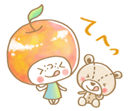 Apple girl sticker sticker #10738603