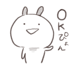 pyon pyon rabbit sticker #10739808