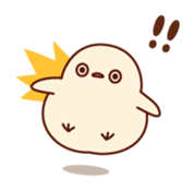 Plump little bird sticker #10740121