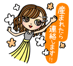 It can be used!Pregnant woman's Sticker! sticker #10740174