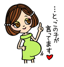 It can be used!Pregnant woman's Sticker! sticker #10740175