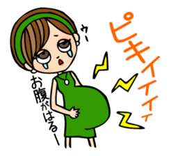 It can be used!Pregnant woman's Sticker! sticker #10740184