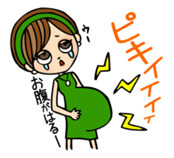 It can be used!Pregnant woman's Sticker! sticker #10740184