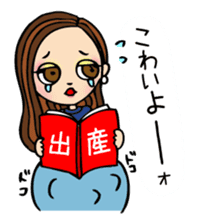 It can be used!Pregnant woman's Sticker! sticker #10740185