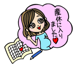 It can be used!Pregnant woman's Sticker! sticker #10740194