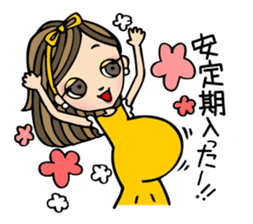 It can be used!Pregnant woman's Sticker! sticker #10740198