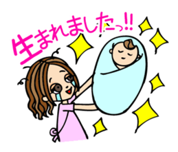 It can be used!Pregnant woman's Sticker! sticker #10740204