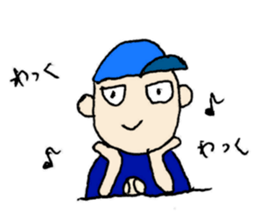 He also goes to the baseball park. sticker #10740782