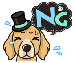 iinu - Golden Retriever sticker #10740889