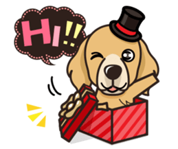 iinu - Golden Retriever sticker #10740891