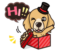 iinu - Golden Retriever sticker #10740891