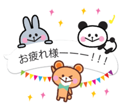 Bear & Rabbit & Panda sticker #10741542