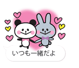 Bear & Rabbit & Panda sticker #10741550