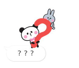 Bear & Rabbit & Panda sticker #10741557
