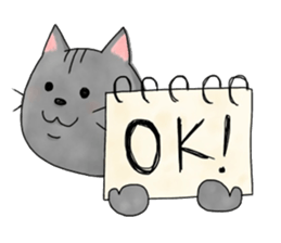 cat of 3 main line sticker #10741857