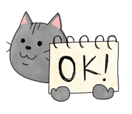 cat of 3 main line sticker #10741857
