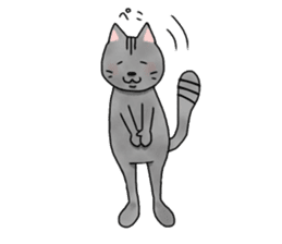 cat of 3 main line sticker #10741862