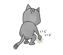 cat of 3 main line sticker #10741883