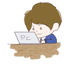 Boy motif Sticker sticker #10742396