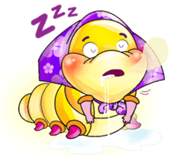 A Pretty Sweet Bug: Worm Lady sticker #10743192