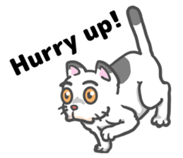 There is a cat! (English version) sticker #10744408