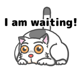 There is a cat! (English version) sticker #10744409