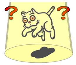 There is a cat! (English version) sticker #10744418