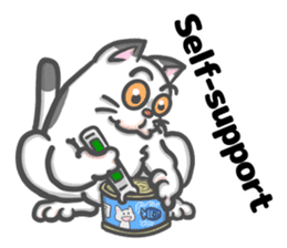 There is a cat! (English version) sticker #10744427