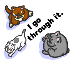 There is a cat! (English version) sticker #10744435