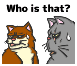 There is a cat! (English version) sticker #10744436