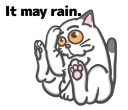 There is a cat! (English version) sticker #10744437