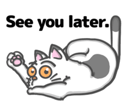 There is a cat! (English version) sticker #10744439