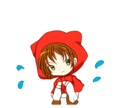 Little Red Riding Hood cat Miko sticker #10744722