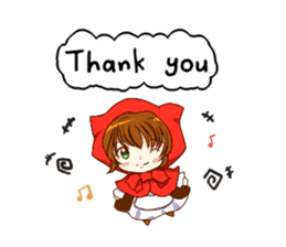 Little Red Riding Hood cat Miko sticker #10744723