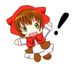 Little Red Riding Hood cat Miko sticker #10744728