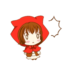 Little Red Riding Hood cat Miko sticker #10744729