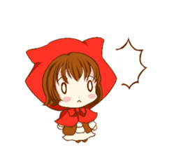 Little Red Riding Hood cat Miko sticker #10744729