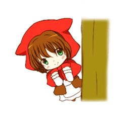 Little Red Riding Hood cat Miko sticker #10744731