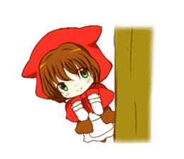 Little Red Riding Hood cat Miko sticker #10744731