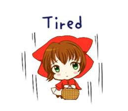 Little Red Riding Hood cat Miko sticker #10744733
