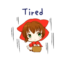 Little Red Riding Hood cat Miko sticker #10744733