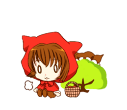 Little Red Riding Hood cat Miko sticker #10744734