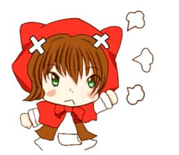 Little Red Riding Hood cat Miko sticker #10744736