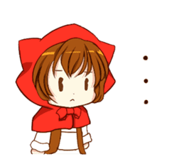 Little Red Riding Hood cat Miko sticker #10744738