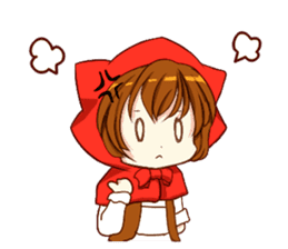 Little Red Riding Hood cat Miko sticker #10744739