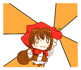 Little Red Riding Hood cat Miko sticker #10744741