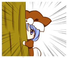 Little Red Riding Hood cat Miko sticker #10744746